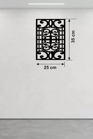 Mey İthalat® Osmanlı Motifli Dekoratif Ahşap Duvar Tablosu - 25X35 Cm Lazer Kesim