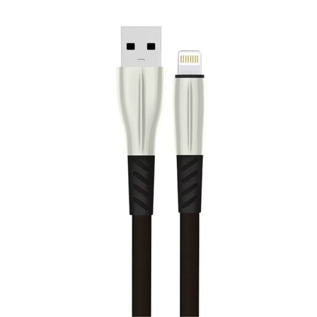 Mey İthalat® S89 Metal Uçlu Lightning Kablo Iphone Uyumlu 1M 2.4A - Siyah