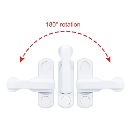 Uravas Store® Pvc Pimapen Pencere Cam Balkon Kapısı Güvenli Emniyet Kilidi