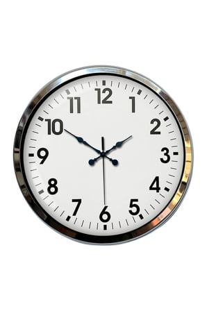 Krom Elegance 40 Cm Metal Standart Duvar Saati