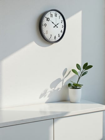 36 Cm Gri Standart Dekoratif Duvar Saati