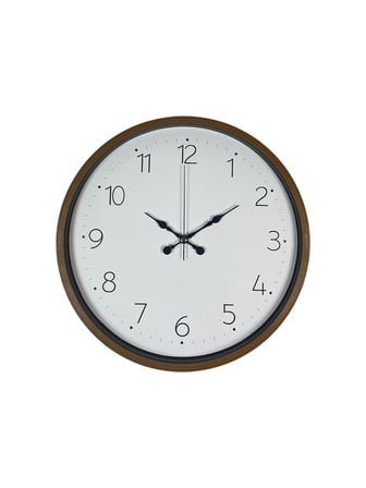 36 Cm Kahverengi Sade Dekoratif Duvar Saati
