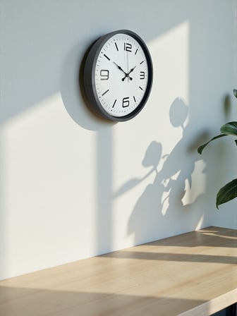 36 Cm Gri Standart Dekoratif Duvar Saati