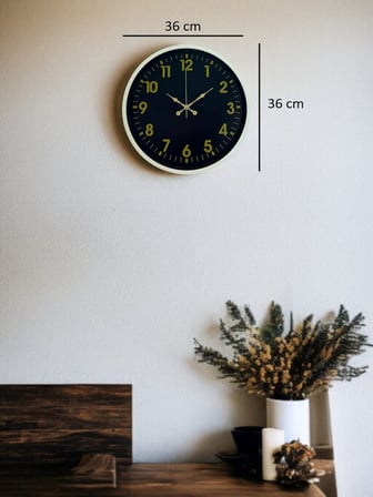 36 Cm Krem Gold Rakamlı Duvar Saati