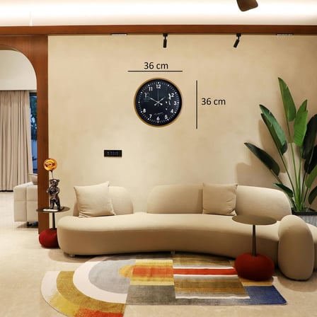 Kahverengi 36 Cm Atatürk İmzalı Dekoratif Duvar Saati