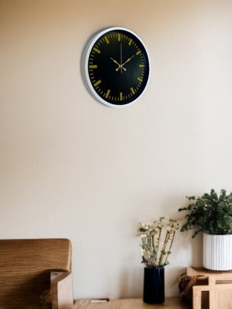 36 Cm Beyaz Dekoratif Duvar Saati