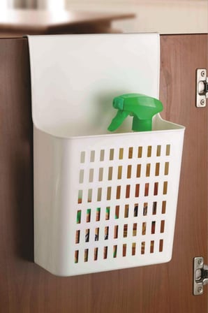 Uravas Store® Dolap Kapağına Asılabilir Mutfak Dolap Düzenleyici Plastik Sepet