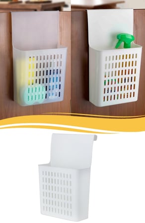 Uravas Store® Dolap Kapağına Asılabilir Mutfak Dolap Düzenleyici Plastik Sepet