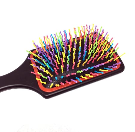 Uravas Store® Saç Açıcı Pratik Renkli Uçlu Plastik Saç Fırçası Tarağı Ergonomik Tarak