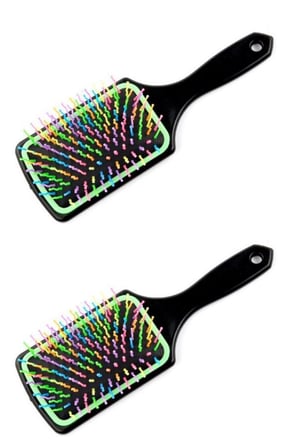 Uravas Store® Saç Açıcı Pratik Renkli Uçlu Plastik Saç Fırçası Tarağı Ergonomik Tarak