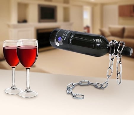 Uravas Store® Sihirli İlüzyon Zincir Uçan Şişe Eşya Tutucu Aparat Chain Holder