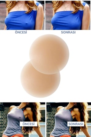Buffer® Silikon Göğüs Ucu Kapatıcı Gizleyici Bant Aparat Nipple Pad