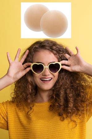 Buffer® Silikon Göğüs Ucu Kapatıcı Gizleyici Bant Aparat Nipple Pad