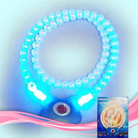 Uravas Store® Mavi Renk Neon Led Işıklı Kedi Köpek Kolyesi (18,5 Cm)