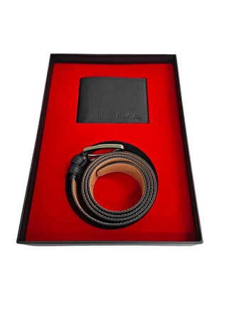 Pierre Cardin 2' Lİ Set Kemer ve Cüzdan Seti Hakiki Deri