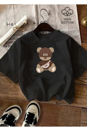 The Best Bear Baskılı Unisex Oversize T-shirt