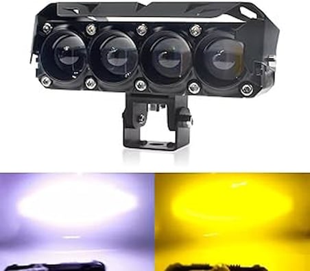 Streak Motosiklet Led Fener Sis Farı Sarı Beyaz Işık