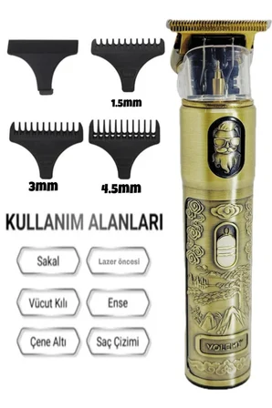 Hediyelik Ip-1949 Şarj Göstergeli Sakal Lazer Öncesi Vücut Ense Çizim Kişisel Bakım Aletleri Sıfıra Yakın Tıraş