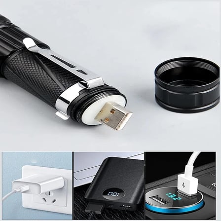 Hediyelik P50 Led Şarjli Mıknatıslı Usb El Feneri Wt-622