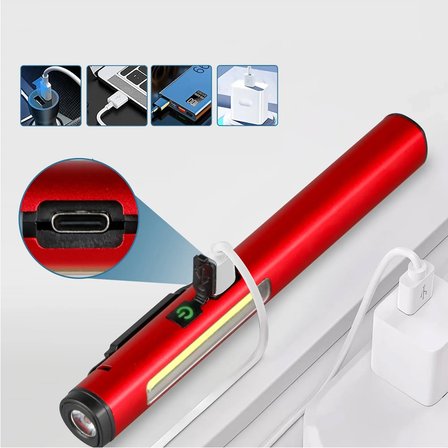 Hediyelik Şarjlı Mıknatıslı Çalışma Lambası Cep Feneri Wt-307-s