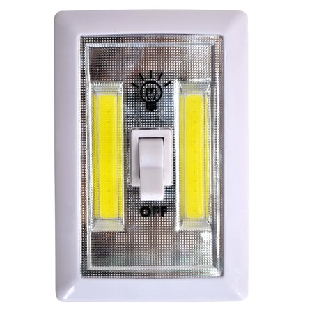 Hediyelik 2 Ledli Pilli Lamba Anahtarlı Portatif Led Işık Mıknatıslı Yapışkanlı Dolap Duvar Işığı