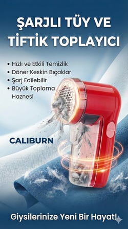 Hediyelik Şarjlı Kazak Tüy Toplama Makinesi