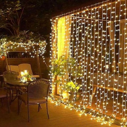 Hediyelik 3x3m Premium Perde Led - 8 Fonksiyonlu, Su Geçirmez İç Dış Mekan Teras Dekor Işıkları