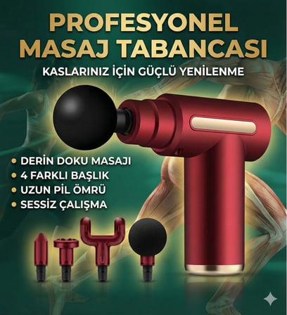 Hediyelik 4 Başlıklı 6 Kademeli Titreşimli Şarjlı Mini Masaj Aleti