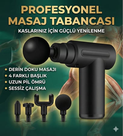 Hediyelik 4 Başlıklı 6 Kademeli Titreşimli Şarjlı Mini Masaj Aleti
