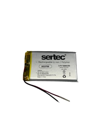 Hediyelik Sertec 503759 3.7v 1200 Mah Li-polymer Pil (devreli/1.5a)