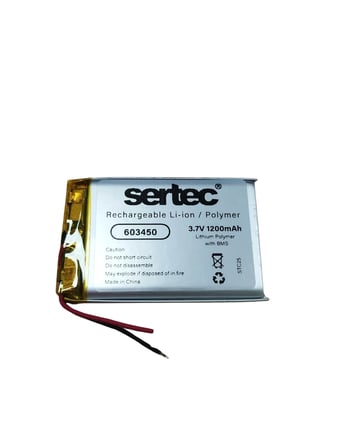 Hediyelik Sertec 603450 3.7v 1200 Mah Li-polymer Pil (devreli/1.5a)