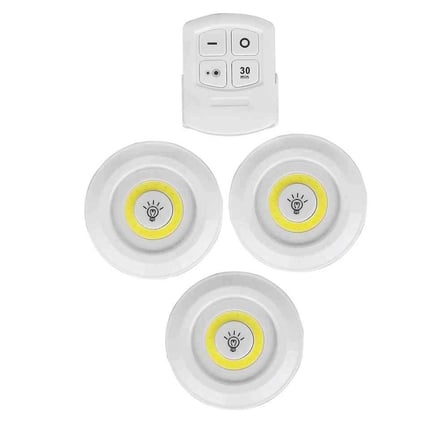 Hediyelik Uzaktan Kumandalı Yapışkanlı Led Spot Lamba Wt-364