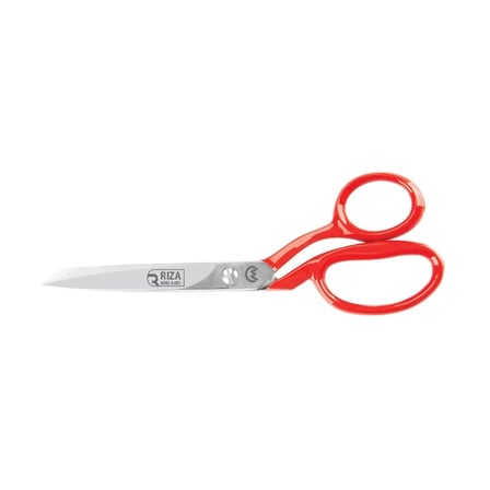 Hediyelik Rıza 3257-7 Tekstil / Yatık Konfeksiyon Makası No: 7 İnç / 17,78 Cm - Nikel Kaplama, Kırmızı Saplı, Mikro Tırtıllı