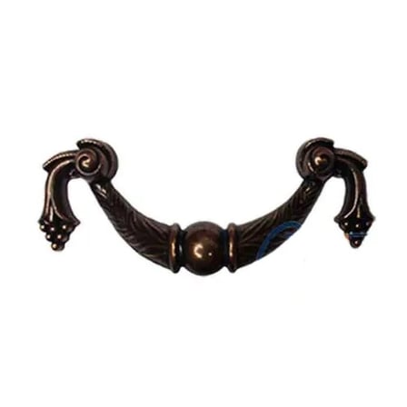 Hediyelik Dekoratif Zamak Üzümlü Kulp - 64mm, Eskitme, 1 Adet