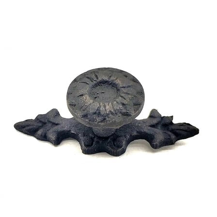 Hediyelik Antika Tarz Dekoratif Pirinç Çiçek Düğme - 20x53 Mm, Oksit
