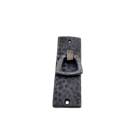 Hediyelik Antika Tarz Dekoratif Pirinç Dik Dövme Mobilya Kulbu - 90x31 Mm, Oksit