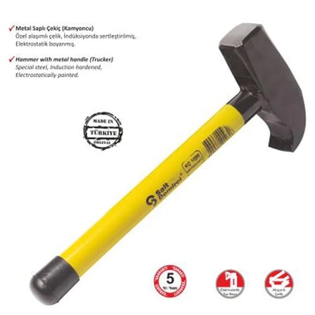 Hediyelik Sait Demirci Kamyoncu Metal Saplı Çekiç 500 Gr