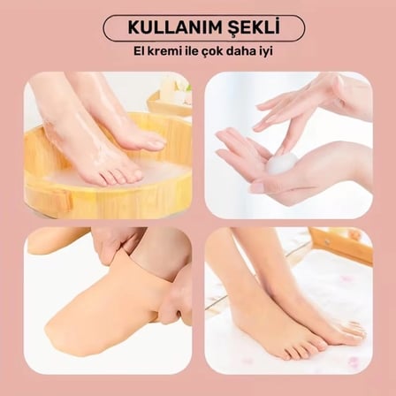 Hediyelik Ekstra Kalın Silikon Jel Ayak Nemlendirici Çorap