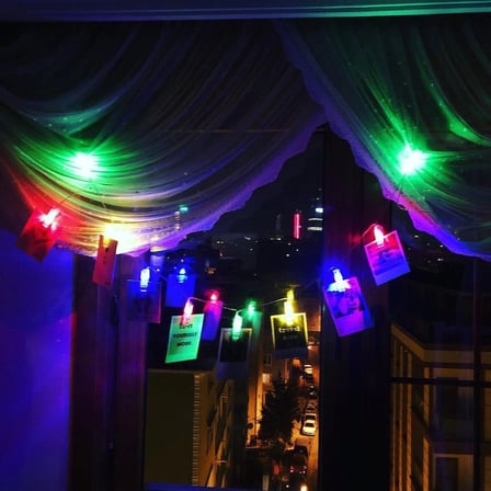 Hediyelik Renkli Işıklı Mandallı Fotoğraf Albümü 10 Lu - Rgb