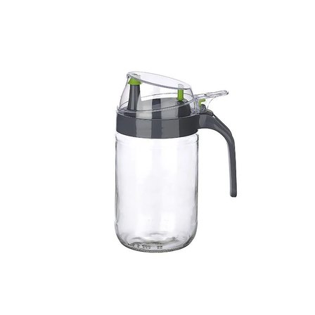 Hediyelik Cam Yağdanlık - Kulplu Sirkelik Sosluk 660ml