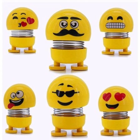 Hediyelik Zıp Zıp Kafalar Sevimli Kafa Sallayan Emojiler Çılgın Kafalar