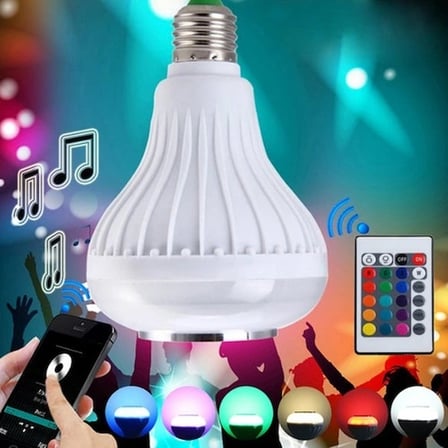 Hediyelik Kumandalı Bluetooth Disco Ampul Rgb