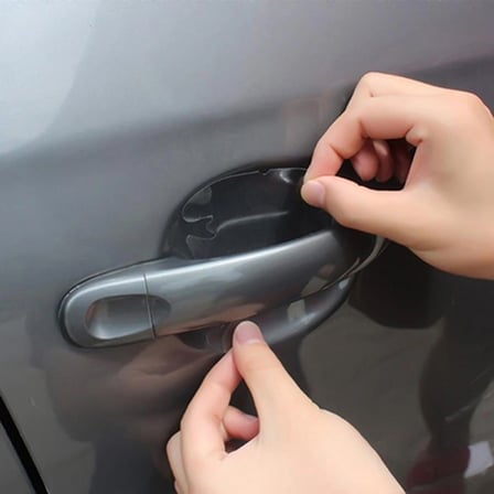 Hediyelik 8 Adet Araba Kapı Kolu Koruyucu Çizilme Önleyici Şeffaf Sticker Film Koruma Seti