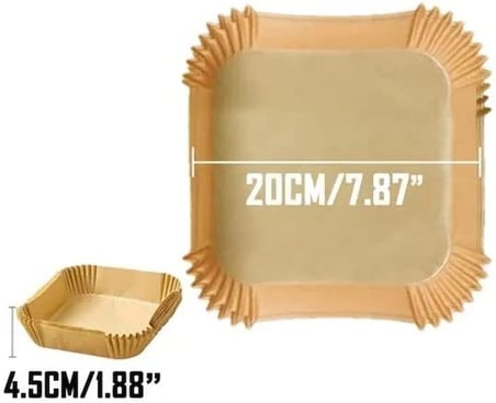 Hediyelik Airfreyer Fritöz Kağıdı Kare Xl / Xxl 100lü
