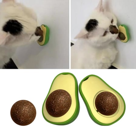 Hediyelik Avokado Dönen Kedi Nanesi Cat Oyun Topu Doğal Kedi Oyuncağı