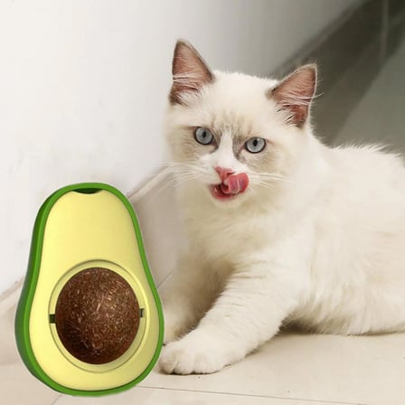 Hediyelik Avokado Dönen Kedi Nanesi Cat Oyun Topu Doğal Kedi Oyuncağı