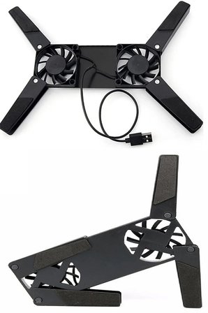 Hediyelik 2 Fanlı Notebook Soğutucu Portatif Katlanabilir Laptop Soğutucu Fan Usbli Stand Bilgisayar Fanı