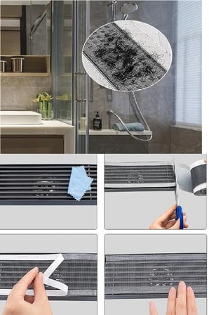 Hediyelik 4 Metre Yapışkanlı Banyo Gider Koruyucu Saç Toplayıcı – Gider Böcek Koruyucu Gider Süzgeci
