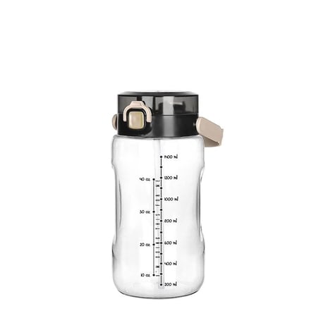 Hediyelik Şeffaf Matara - 1500 Ml - 50,7 Oz - Watermode Matara
