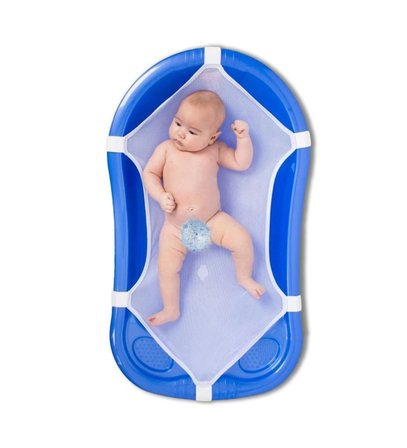 Hediyelik Lüx Bebek Banyo Küvet Filesi - Havlu Yüzeyli